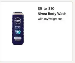 Walgreens Nivea Body Wash offer