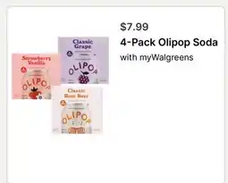 Walgreens 4-Pack Olipop Soda offer