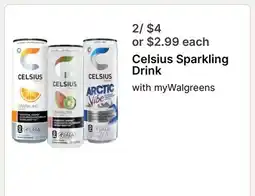 Walgreens Celsius Sparkling Drink offer