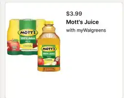 Walgreens Mott's Juice offer
