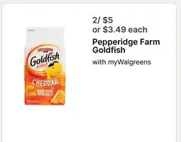 Walgreens Pepperidge Farm Goldfish offer