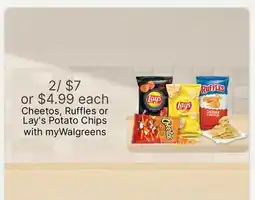Walgreens Cheetos, Ruffles or Lay's Potato Chips offer