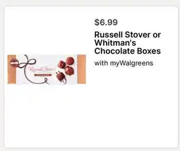 Walgreens Russell Stover or Whitman's Chocolate Boxes offer