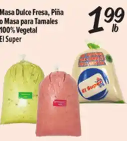 El Super Fresh Masa Dulce Fresa, Piña o Masa para Tamales 100% Vegetal offer