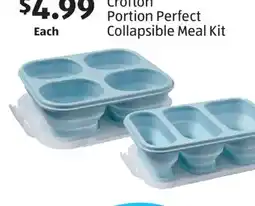 Aldi Crofton Portion Perfect Collapsible Meal Kit offer