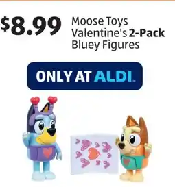 Aldi Moose Toys Valentine's 2-Pack Bluey Figures offer