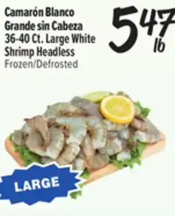 El Super Fresh 36-40 Ct. Large White Shrimp Headless offer