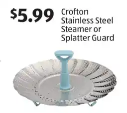 Aldi Crofton Stainless Steel Steamer or Splatter Guard offer