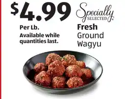 Aldi Fresh Ground Wagyu offer