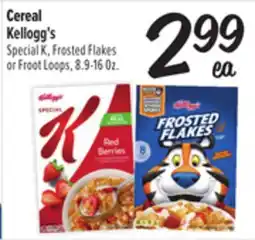 El Super Kellogg's Special K, Frosted Flakes or Froot Loops offer