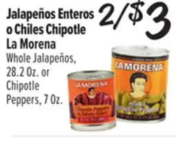 El Super Whole Jalapeños, 28.2 Oz. or Chipotle Peppers, 7Oz offer