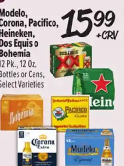 El Super Modelo, Corona, Pacifico, Heineken, Dos Equis o Bohemia offer