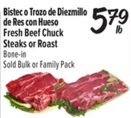 El Super Fresh Beef Chuck Steaks or Roast offer