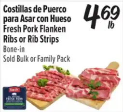El Super Fresh Pork Flanken Ribs or Rib Strips Bone-in offer