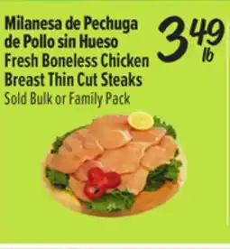 El Super Fresh Boneless Chicken Breast Thin Cut Steaks offer
