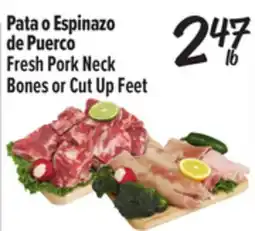 El Super Fresh Pork Neck Bones or Cut Up Feet offer