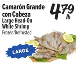 El Super Large Head-On White Shrimp offer