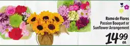 El Super Passion Bouquet or Sunflower Arrangement offer