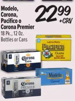 El Super Modelo, Corona, Pacifico o Corona Premier offer