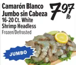 El Super 16-20Ct. White Shrimp Headless offer