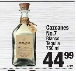 Super King Markets Cazcanes No. 7 Blanco Tequila offer
