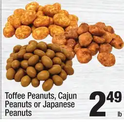 Super King Markets Toffee Peanuts, Cajun Peanuts or Japanese Peanuts offer