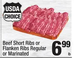 Super King Markets Beef Short Ribs or Flanken Ribs Regular or Marinated offer