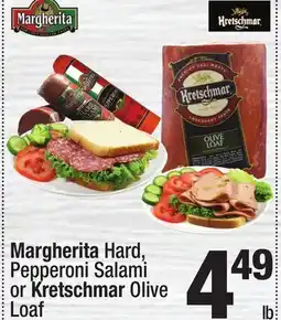 Super King Markets Margherita Hard, Pepperoni Salami or Kretschmar Olive Loaf offer