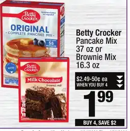 Super King Markets Betty Crocker Pancake Mix offer