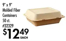 Smart & Final 9 x 9 Molded Fiber Containers offer