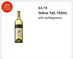 Walgreens Yellow Tail, 750ml offer