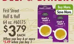 Smart & Final First Street Half & Half offer