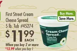 Smart & Final First Street Cream Cheese Spread offer