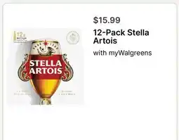Walgreens 12-Pack Stella Artois offer