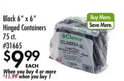 Smart & Final Black 6 x 6 Hinged Containers offer