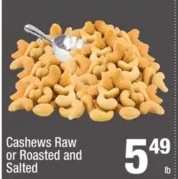 Super King Markets Cashews Raw or Roasted and Salted offer