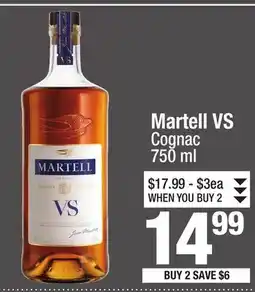 Super King Markets Martell VS Cognac offer
