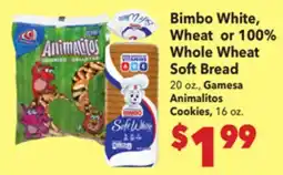 Vallarta Supermarkets Bimbo White, Wheat or 100% Whole Wheat Soft Bread offer
