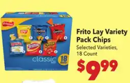 Vallarta Supermarkets Frito Lay Variety Pack Chips offer