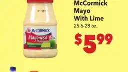Vallarta Supermarkets McCormick Mayo With Lime offer