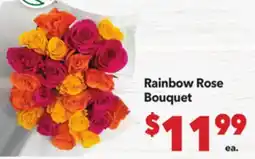 Vallarta Supermarkets Rainbow Rose Bouquet offer
