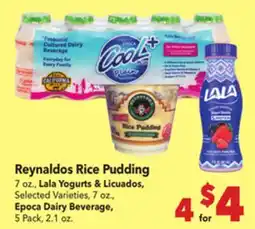 Vallarta Supermarkets Reynaldos Rice Pudding offer