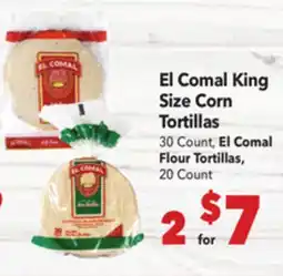 Vallarta Supermarkets El Comal King Size Corn Tortillas offer