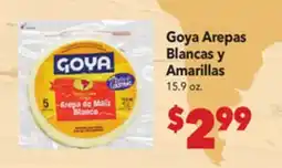 Vallarta Supermarkets Goya Arepas Blancas y Amarillas offer