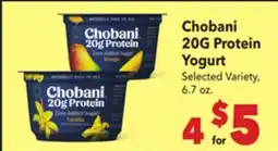 Vallarta Supermarkets Chobani 20G Protein Yogurt offer