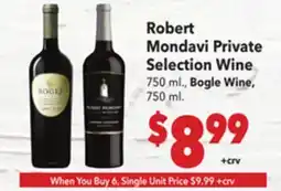 Vallarta Supermarkets Robert Mondavi Private Selection Wine offer