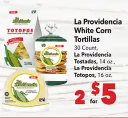 Vallarta Supermarkets La Providencia White Corn Tortillas offer