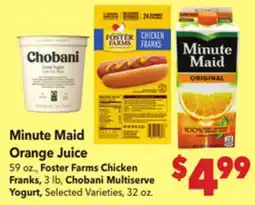 Vallarta Supermarkets Minute Maid Orange Juice offer