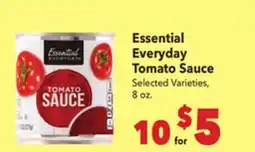 Vallarta Supermarkets Essential Everyday Tomato Sauce offer