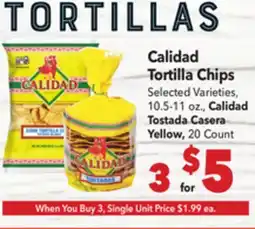 Vallarta Supermarkets Calidad Tortilla Chips offer